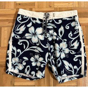 Sundek Bathing Suit Mens 36 Floral Flower Print All Over Mesh Lined Beach Wear